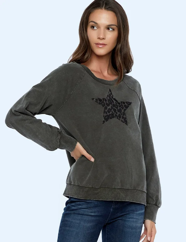 Animal Power Embroidered Sweatshirt