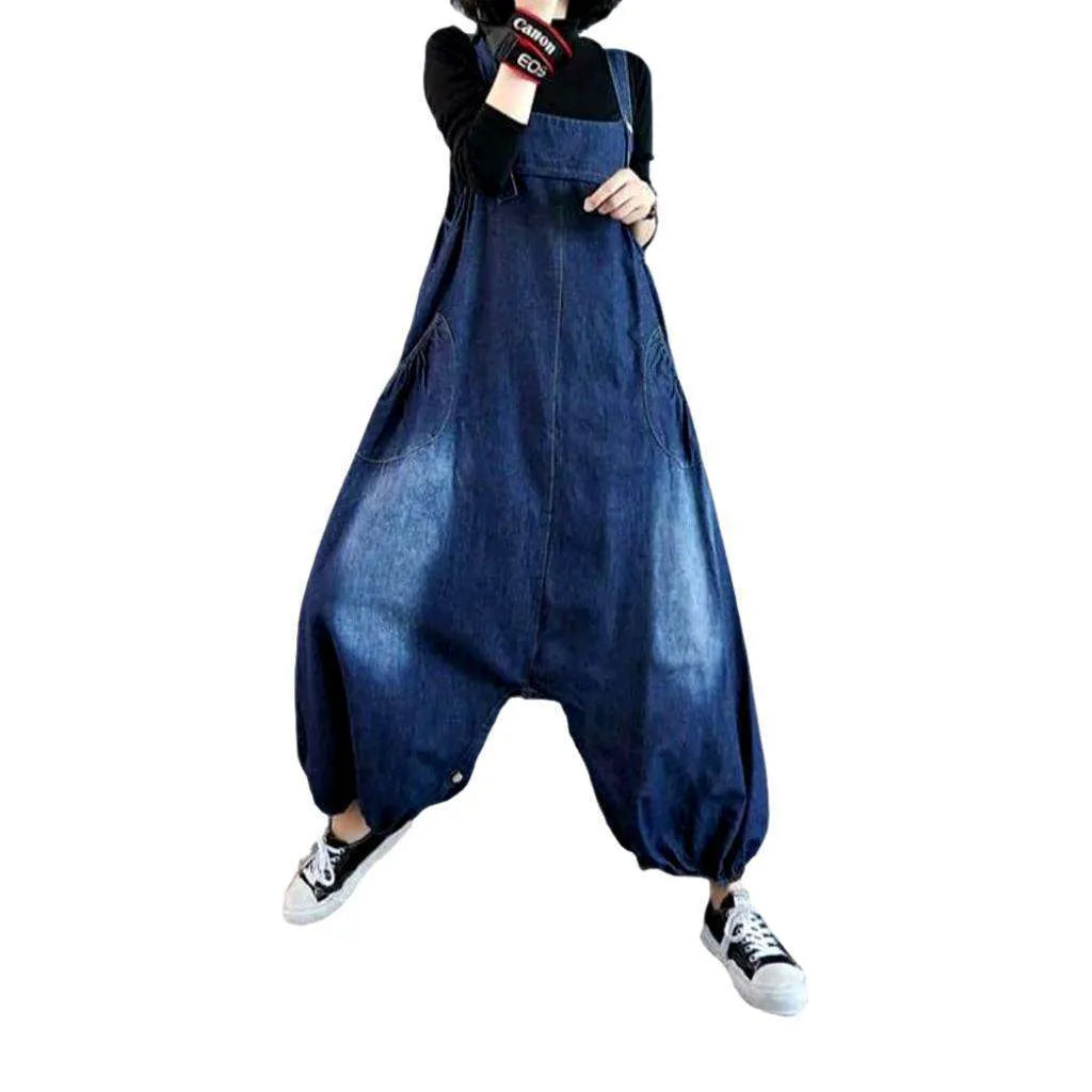 Baggy jean overall for women