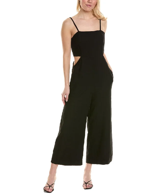 Stateside Wide Leg Linen-Blend Jumpsuit