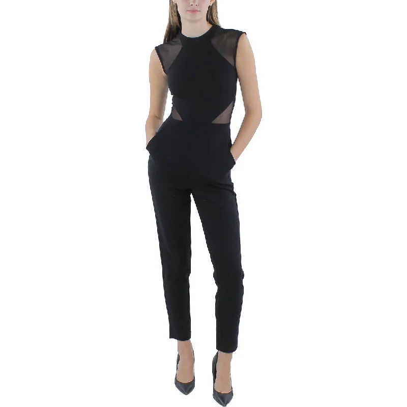 Womens Illusion Knit Jumpsuit