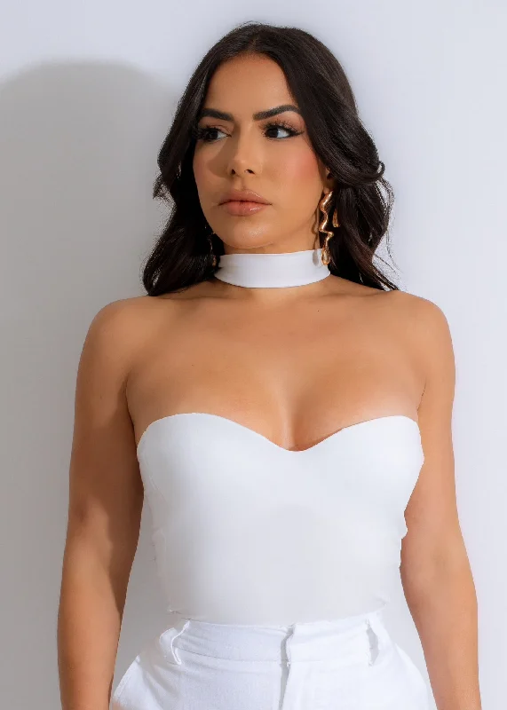 Falling From Heavy Bodysuit White