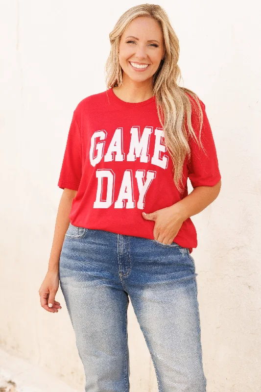 Feeling Like Game Day Tee, Red Triblend