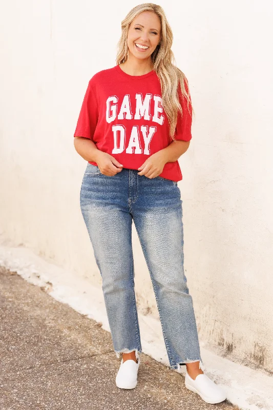 Feeling Like Game Day Tee, Red Triblend