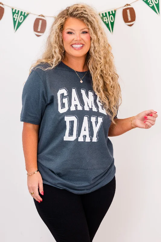 Feeling Like Game Day Tee, Vintage Navy