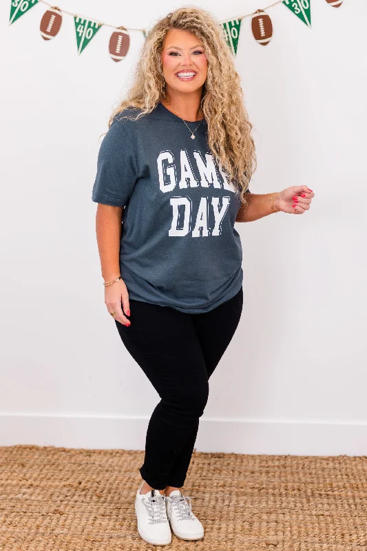 Feeling Like Game Day Tee, Vintage Navy