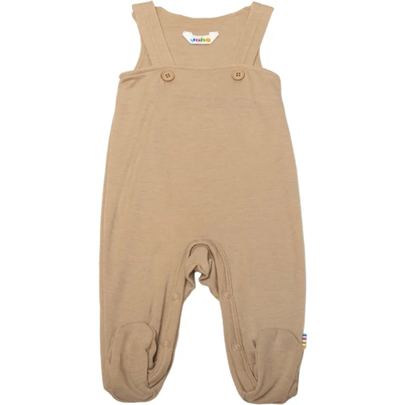 Joha Wool/Silk Beige Overall with Foot