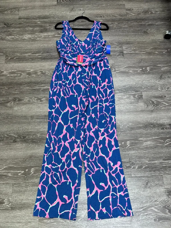 Lilly Pulitzer Giraffe Flare Sleeveless Jumpsuit - XL