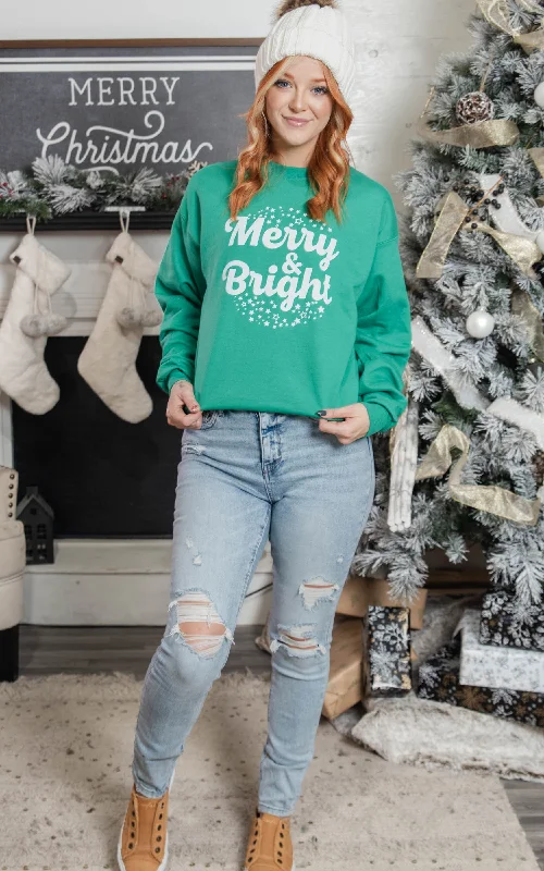 Merry & Bright Sweatshirt**