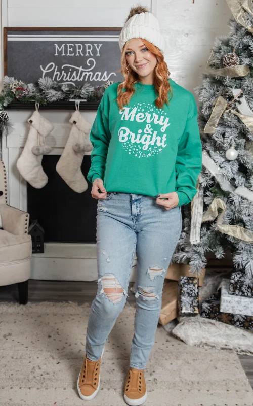 Merry & Bright Sweatshirt**