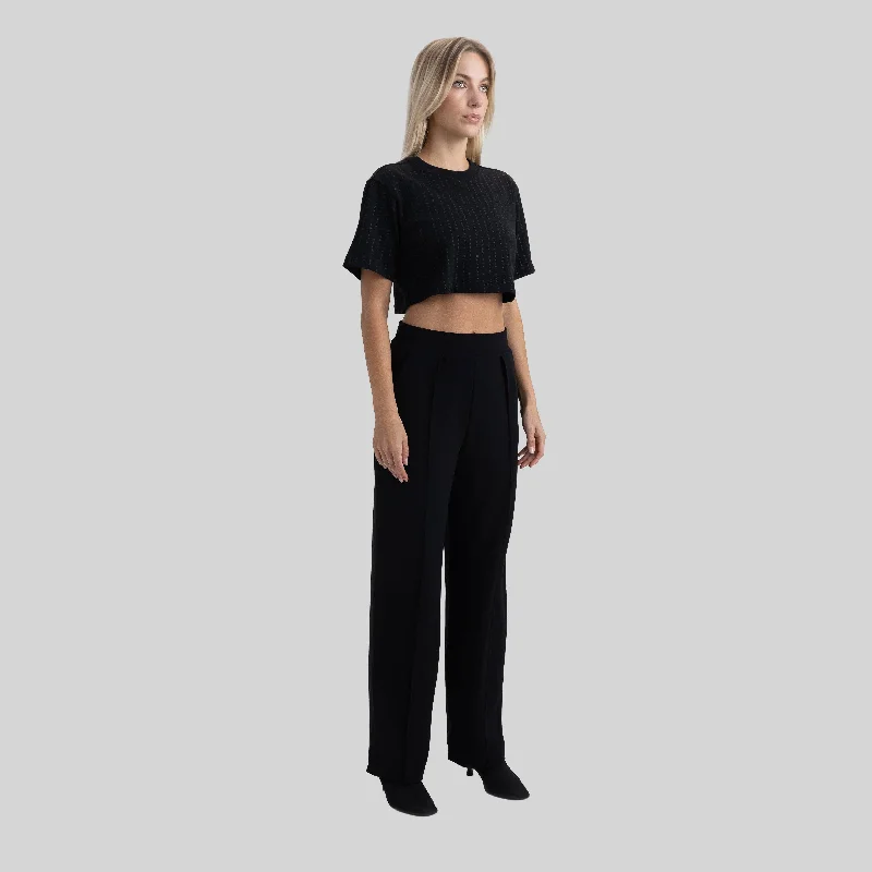 PONTIAC CROP TOP BLACK