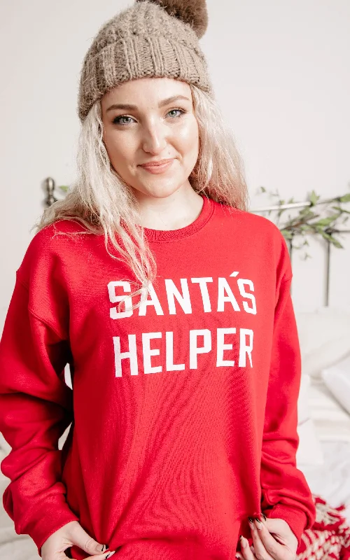 Santa's Helper Sweatshirt - Red**