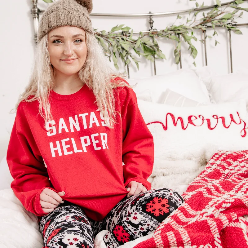 Santa's Helper Sweatshirt - Red**