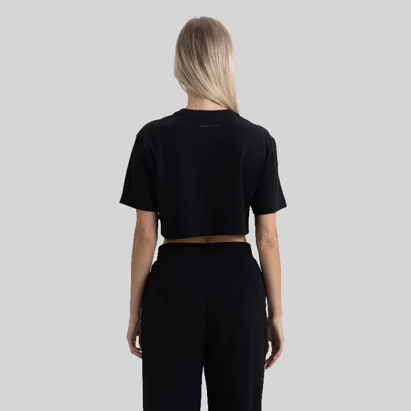 SKODA CROP TOP BLACK