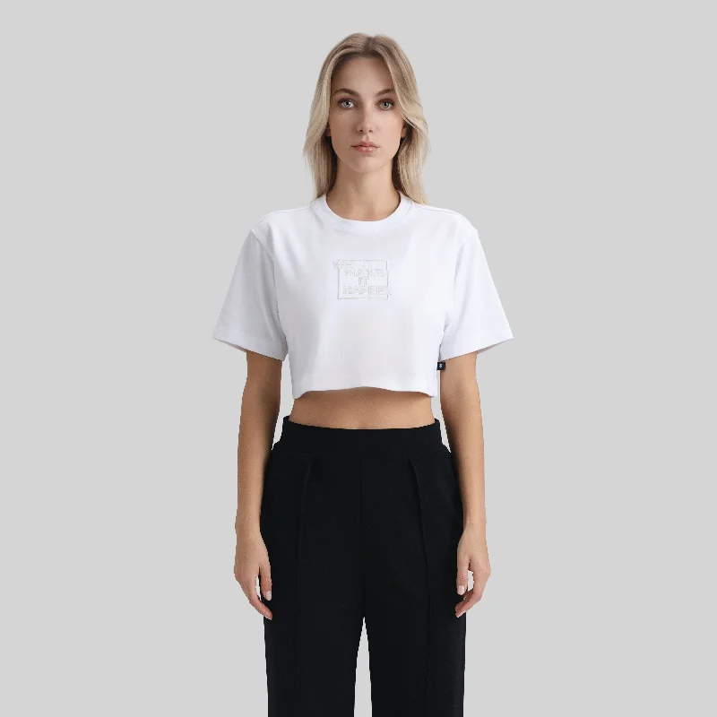 SKODA CROP TOP WHITE