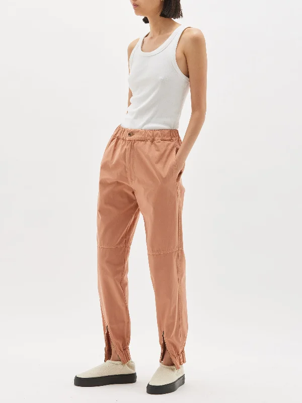 slouch zip detail track pant