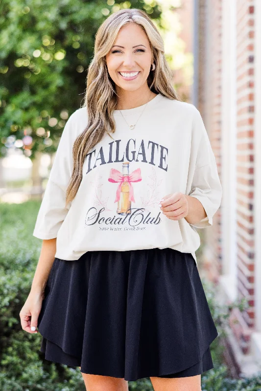 Tailgate Social Club Boyfriend Tee, Dust