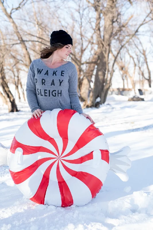 Wake Pray Sleigh Slouchy Sweater**