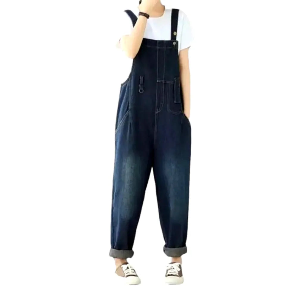 Women's baggy jeans dungaree