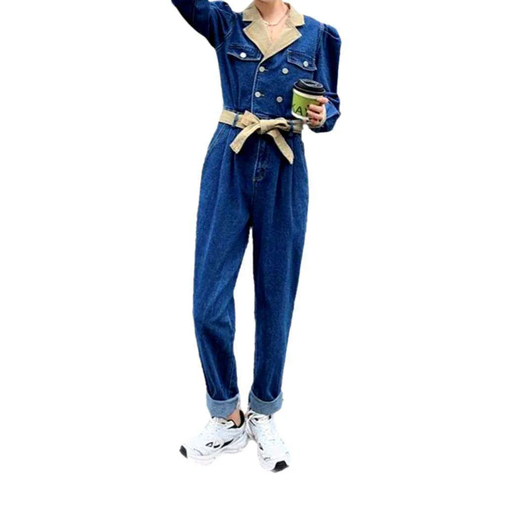 Women's classic jean jumpsuit