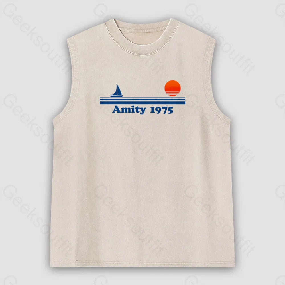 Amity 1975 Jaws Unisex Washed Tank