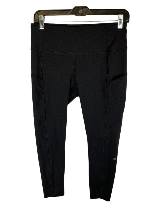 Athletic Leggings By Lululemon In Black, Size: 10