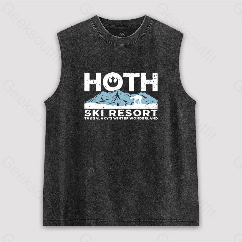 Hoth Ski Resort Unisex Washed Tank