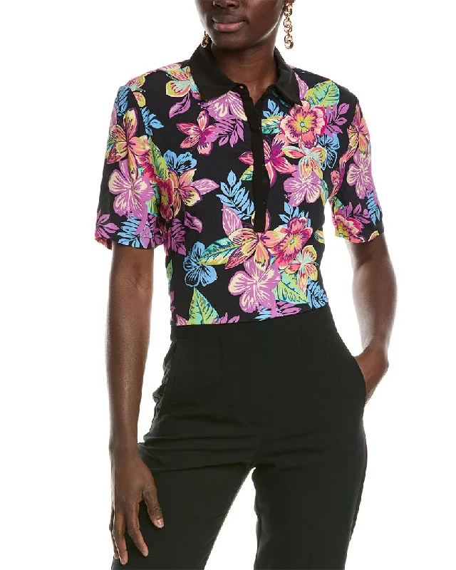 Le Superbe Palm Beach Silk-Trim Polo Shirt