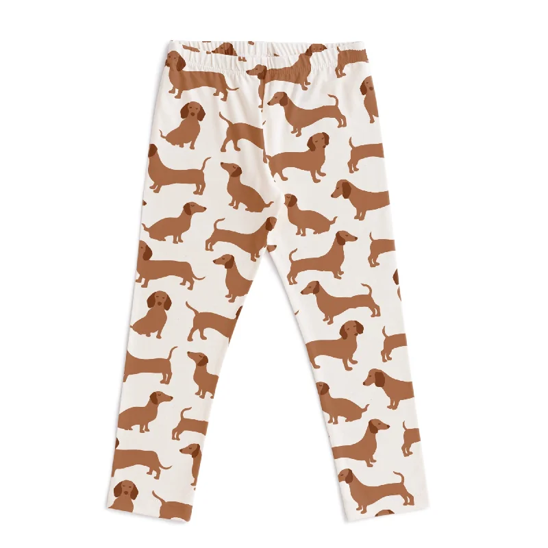 Leggings - Dachshunds Brown