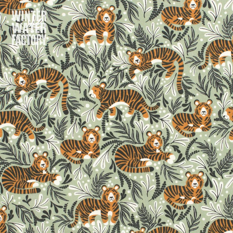 Leggings - Dreaming Tigers Green