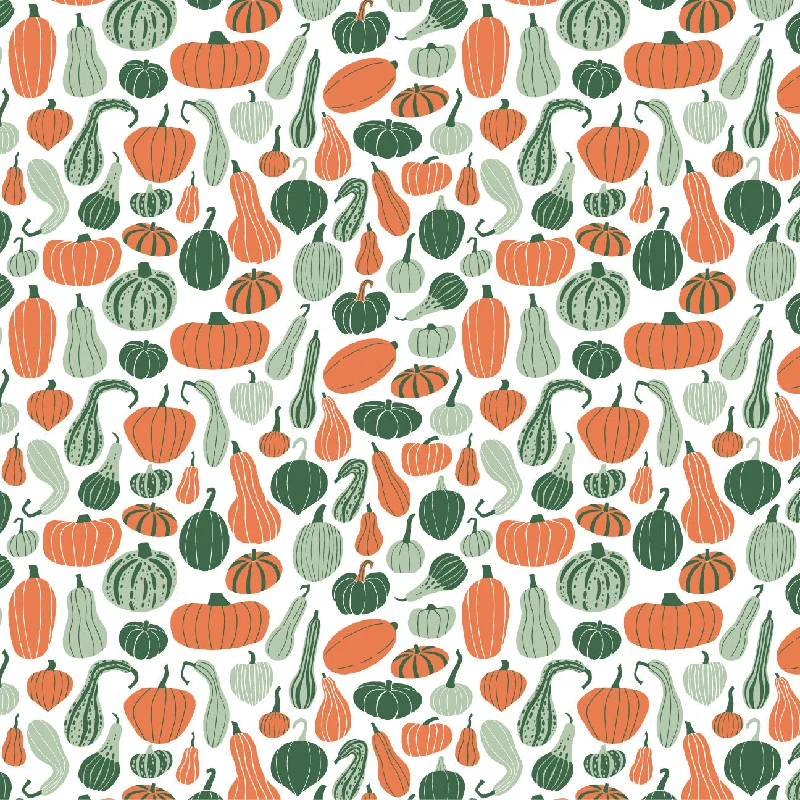 Leggings - Gourds & Pumpkins Green & Orange