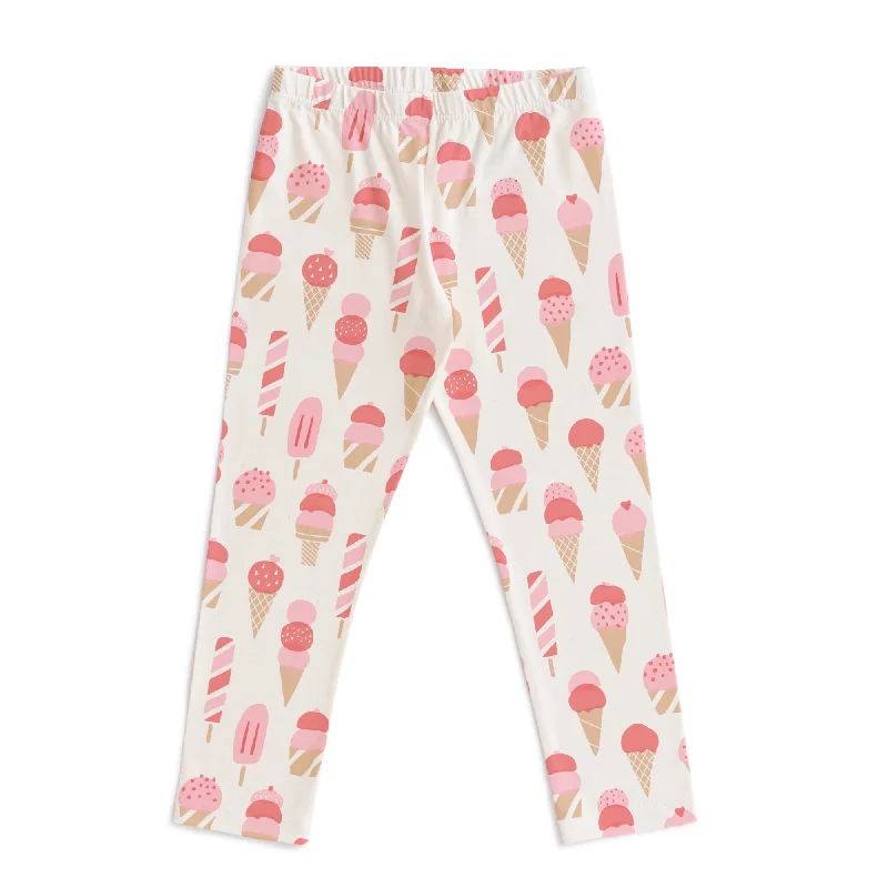 Leggings - Ice Cream Red & Pink