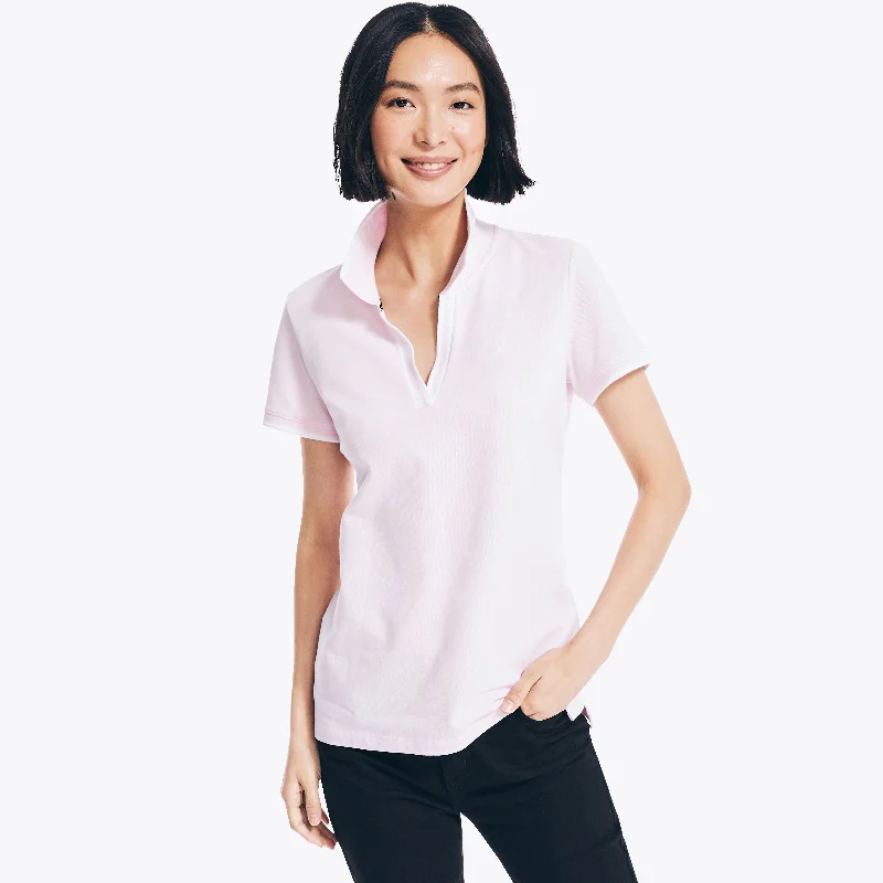 Nautica Womens Sustainably Crafted Deck Polo