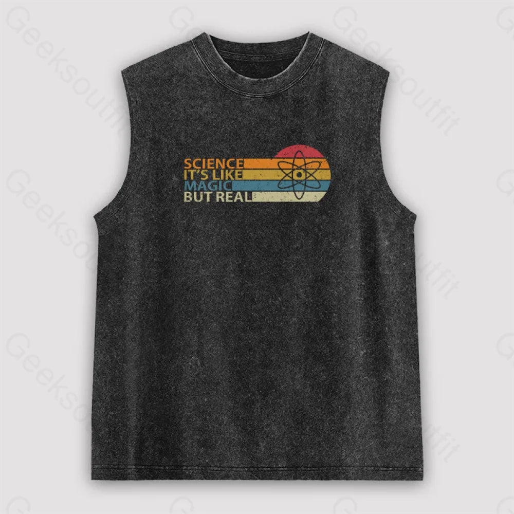 Science It's Like Magic But Real Unisex Washed Tank