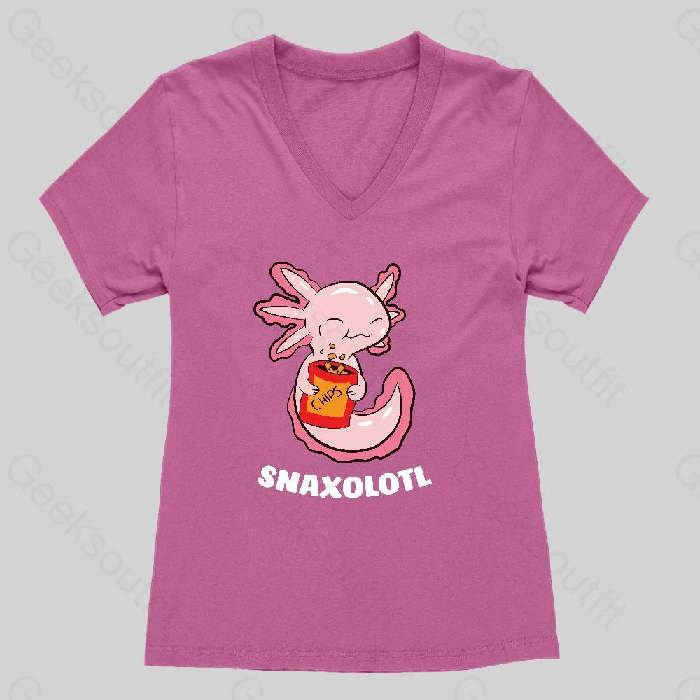 Snaxolotl Women's V-Neck T-shirt