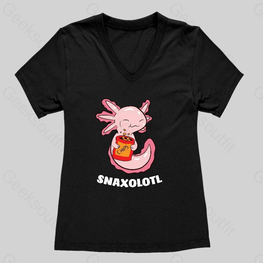 Snaxolotl Women's V-Neck T-shirt