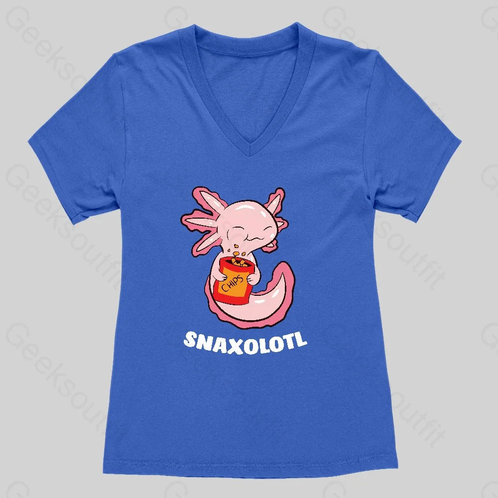 Snaxolotl Women's V-Neck T-shirt