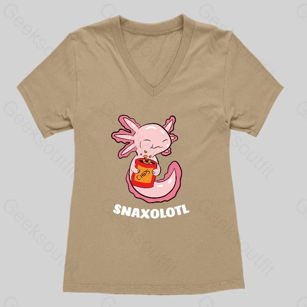 Snaxolotl Women's V-Neck T-shirt