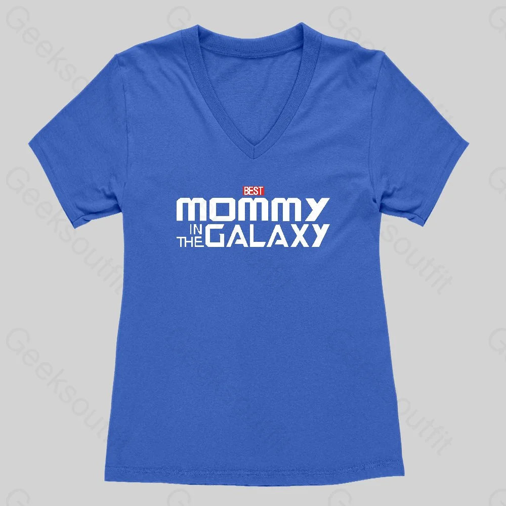 The Best Mommy In The Galaxy Women's V-Neck T-shirt