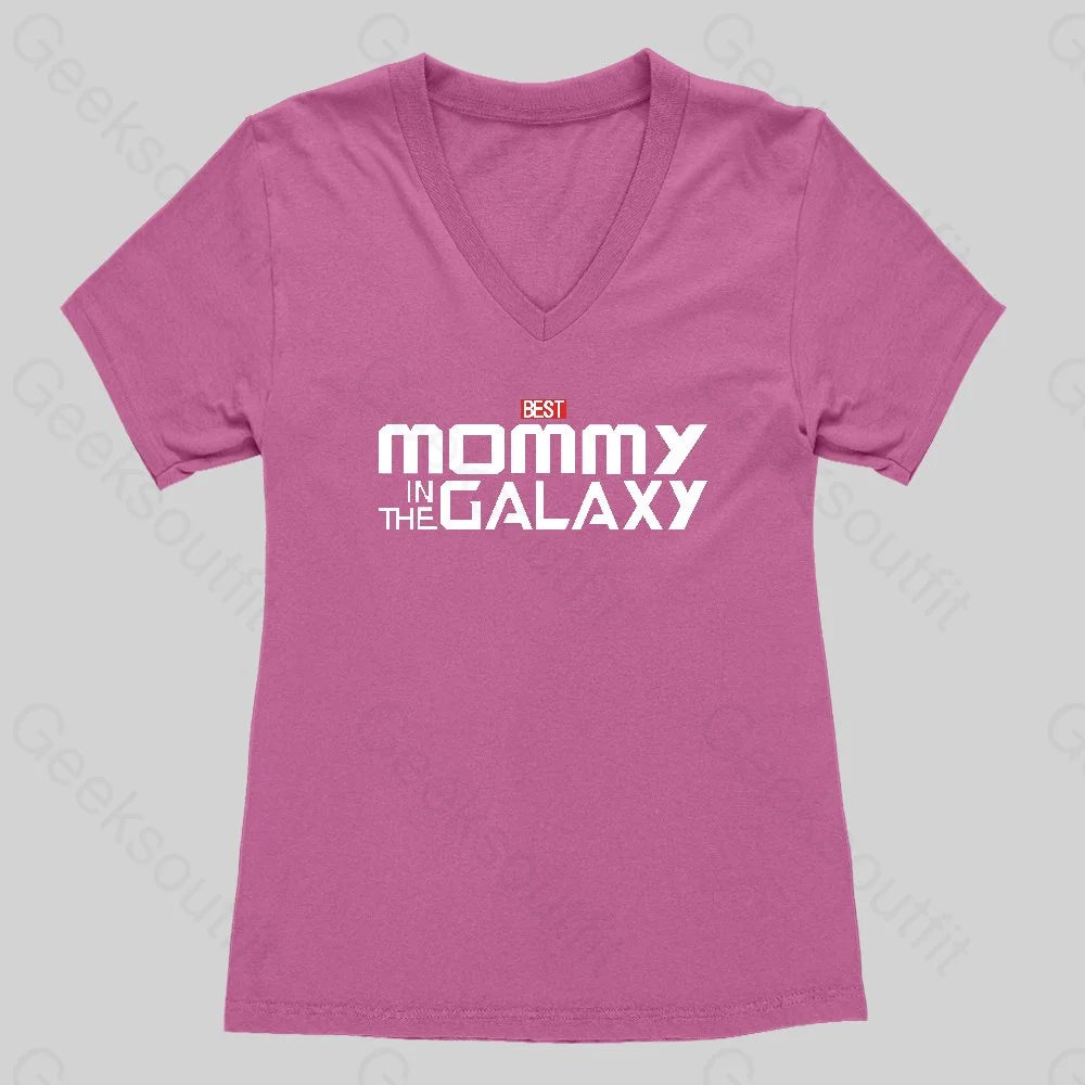 The Best Mommy In The Galaxy Women's V-Neck T-shirt