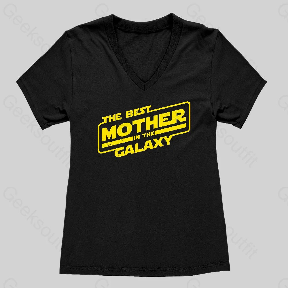 The Best Mother In The Galaxy Women's V-Neck T-shirt