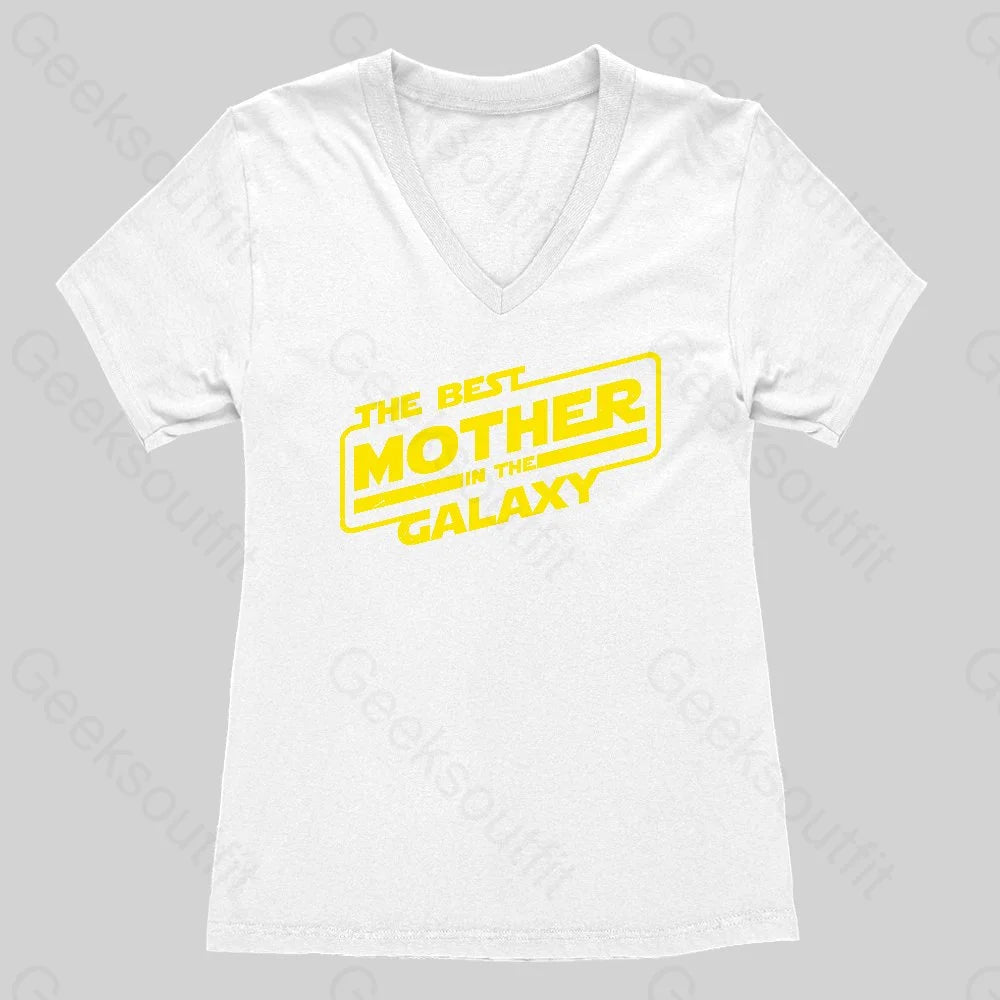 The Best Mother In The Galaxy Women's V-Neck T-shirt