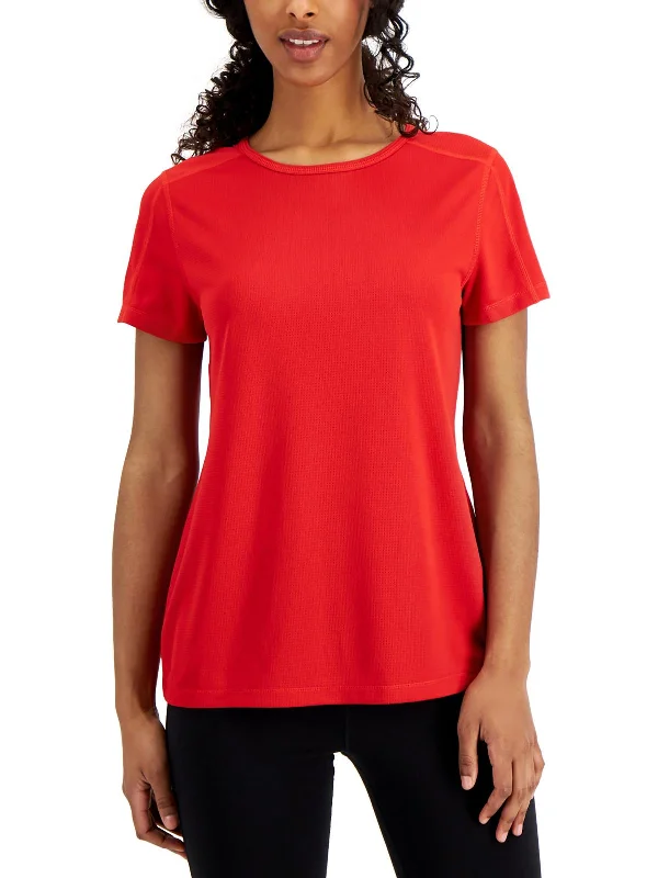 Womens Mesh Crewneck T-Shirt