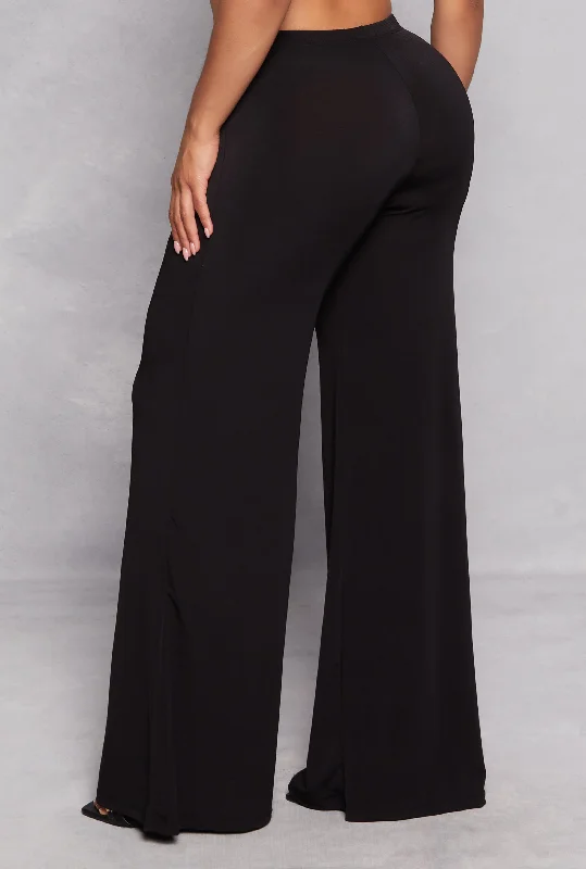 Wide Leg High Waist Pants