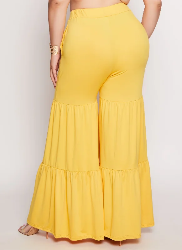 Plus Size Tiered Pants