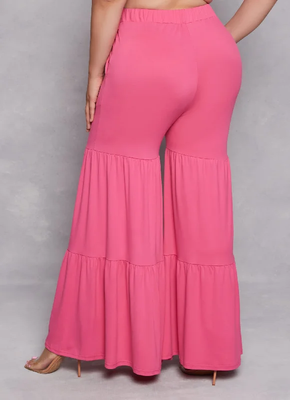 Plus Size Tiered Pants