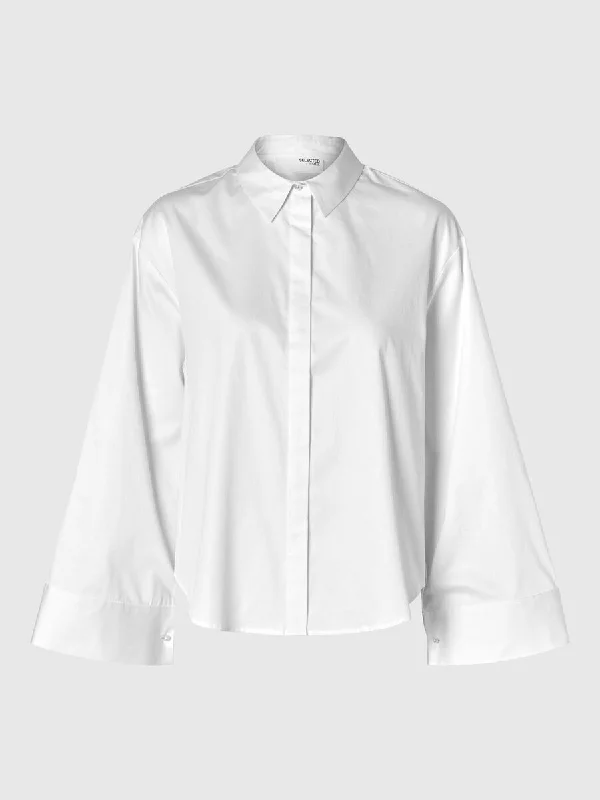 Selected Femme Jody Shirt - White