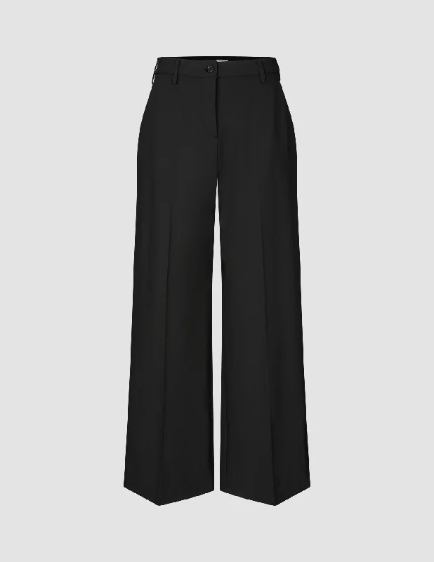 Essential Pants Wide Black